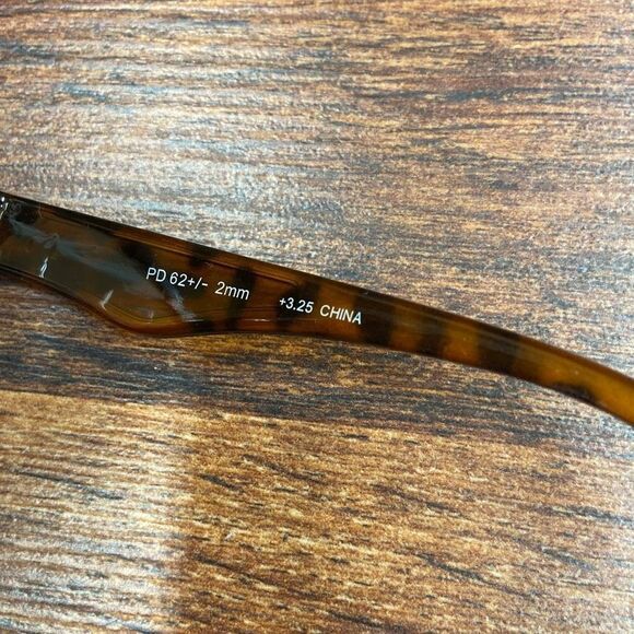 Adult Unisex Black & Brown Cheetah Print Full-Rimmed Reading Glasses One Size - Picture 3 of 3